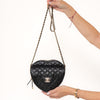 **UNUSED** Chanel Black Leather Heart Bag 2025
