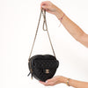 **UNUSED** Chanel Black Leather Heart Bag 2025