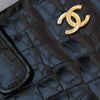 Chanel Black Vintage Crocodile Top Handle CC Tote Bag