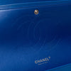 Chanel Blue Patent Leather Jumbo Double Flap Classic Bag