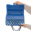 Chanel Blue Patent Leather Jumbo Double Flap Classic Bag