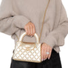 Chanel Champagne Metallic Gold Leather Small Kelly Shopping Bag