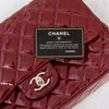 Chanel Red Patent Leather Jumbo Double Flap Classic Bag