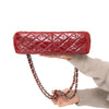 Chanel Red Patent Leather Jumbo Double Flap Classic Bag