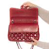 Chanel Red Patent Leather Jumbo Double Flap Classic Bag