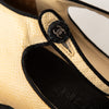 Chanel Light Beige And Black Leather Mary Jane Pumps