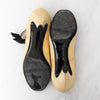 Chanel Light Beige And Black Leather Mary Jane Pumps