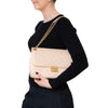 Chanel Beige Chic With Me Leather Flap Bag