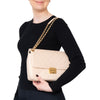 Chanel Beige Chic With Me Leather Flap Bag