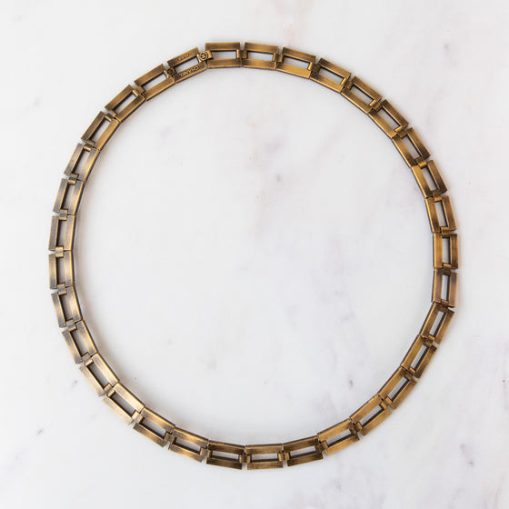 Chanel Vintage Antique Gold Tone Chain Link Belt