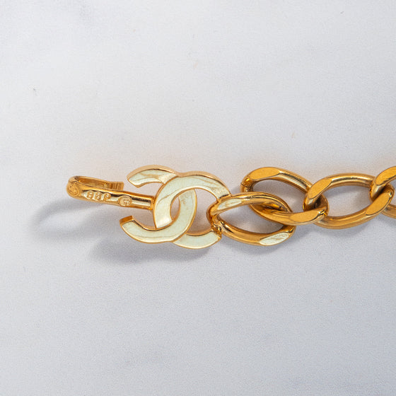 Chanel Vintage Gold Tone Chain Belt
