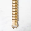 Chanel Vintage Gold Tone And Beige Lambskin Chain Belt