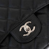 Chanel Black  Caviar Leather Jumbo Double Flap Classic Bag