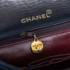 Chanel Vintage Black Leather Square Flap Bag