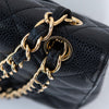 Chanel Jumbo Black Caviar Leather Double Flap Bag