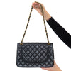 Chanel Jumbo Black Caviar Leather Double Flap Bag