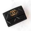 Chanel 19 Black Leather Flap Purse