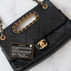 Chanel A Real Catch Black Leather Flap Bag