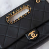 Chanel A Real Catch Black Leather Flap Bag