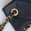 Chanel A Real Catch Black Leather Flap Bag