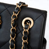 Chanel A Real Catch Black Leather Flap Bag
