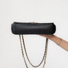 Chanel A Real Catch Black Leather Flap Bag