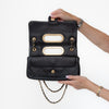 Chanel A Real Catch Black Leather Flap Bag