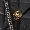 Chanel 19 Black Goatskin Leather Flap Bag