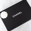 Chanel Black Vintage Applique Camelia Easy Flap Bag