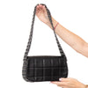 Chanel Vintage Black Multi Chain Chocolate Bar Quilted  Flap Bag