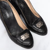 Chanel Black Boy Leather Heeled Pumps