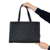 Chanel Boy Black Caviar Leather Tote Bag