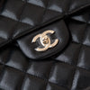 **UNUSED**  Chanel Black Caviar Leather XXL Quilted Travel Flap