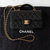 Chanel Black Caviar Leather Top Handle Mini Rectangular Bag