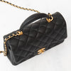 Chanel Black Caviar Leather Top Handle Mini Rectangular Bag
