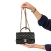Chanel Black Caviar Leather Top Handle Mini Rectangular Bag