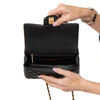 Chanel Black Caviar Leather Top Handle Mini Rectangular Bag