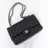 Chanel Black Caviar Leather  Medium Classic Double Flap Bag