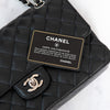 Chanel Black Caviar Leather  Medium Classic Double Flap Bag