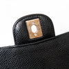 Chanel Black Caviar Leather  Medium Classic Double Flap Bag