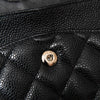 Chanel Black Caviar Leather  Medium Classic Double Flap Bag
