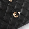 Chanel Black Caviar Leather  Medium Classic Double Flap Bag