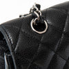 Chanel Black Caviar Leather  Medium Classic Double Flap Bag