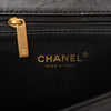 Chanel Black Chaine Lettre Quilted Leather Square Flap Bag