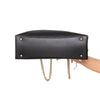 Chanel Black Chevron Statement Shopping Tote Leather Bag