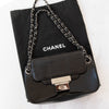 Chanel Vintage Black Chocolate Bar Leather Flap Bag