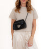Chanel Vintage Black Chocolate Bar Leather Flap Bag
