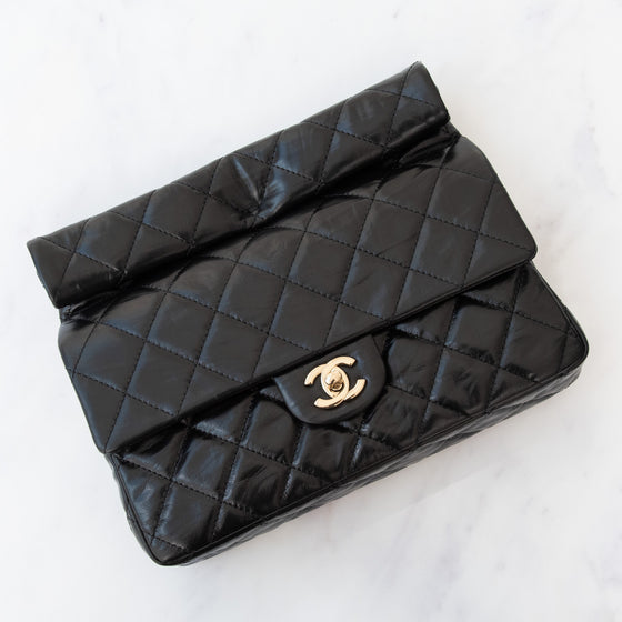 ** UNUSED ** Chanel 23A Clutch Bag Black
