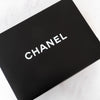 Chanel Two Tone Beige And Black Leather Graphic Flap Bag