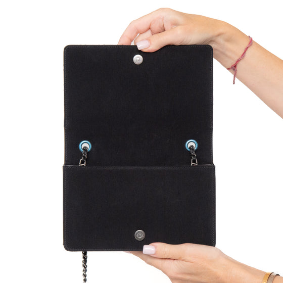 Chanel Quilted Ballerina Black And Cream Leather Flap  Bag